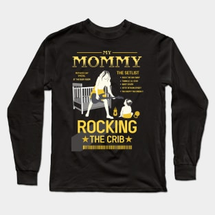 mothers day mommy rocking the crib retro 07 Long Sleeve T-Shirt